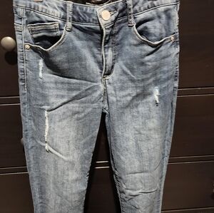 Wit & Wisdom Blue Skinny Jeans Distressed Casual